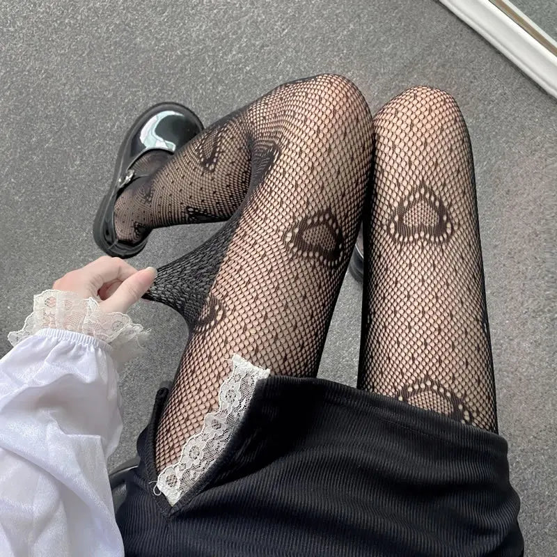 Tights in a variety of textures and shades: lace / hearts / bows / butterflies / mesh / sequins / stars