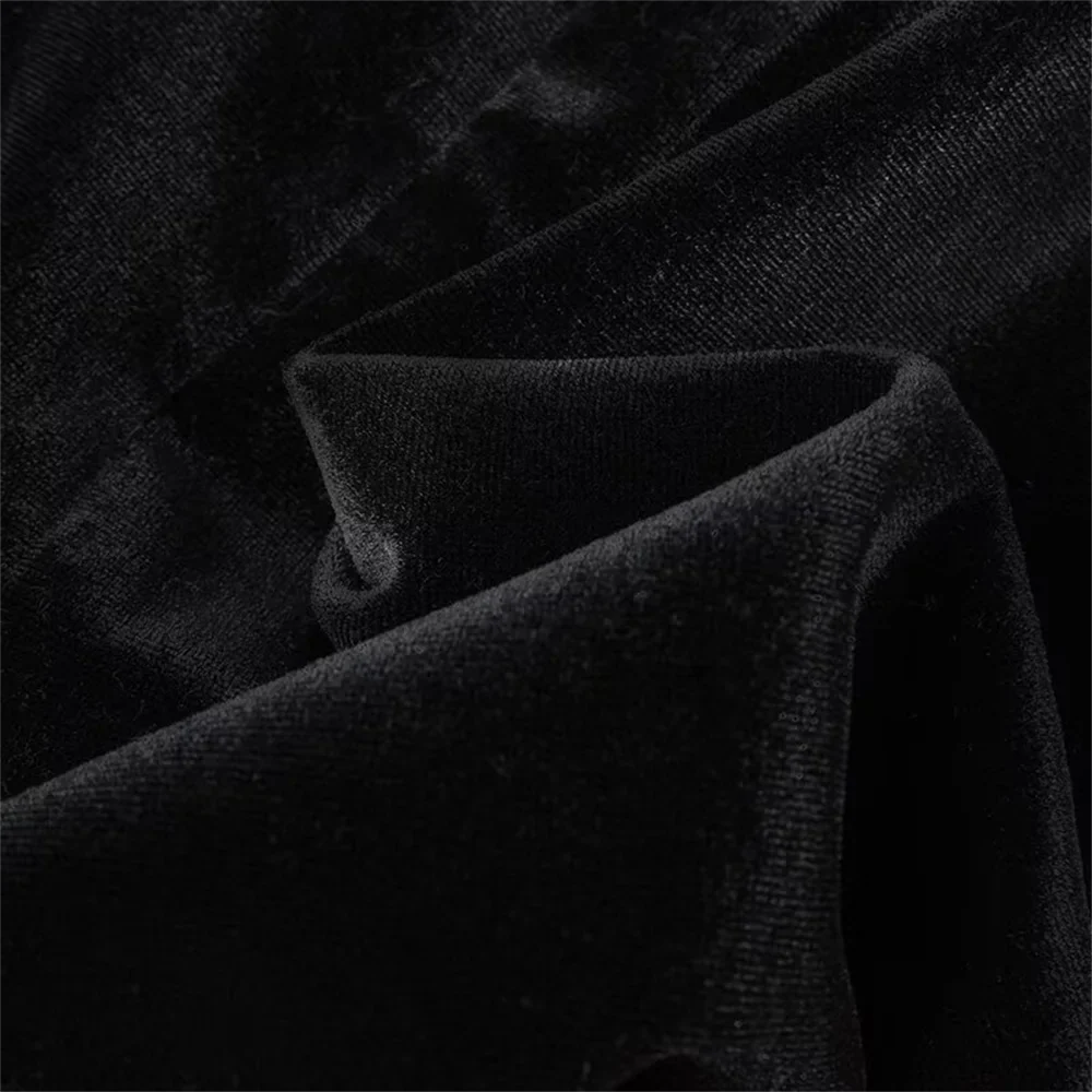 שמלת מיני קטיפה אלגנטית בעיטור יהלומים - אריאה