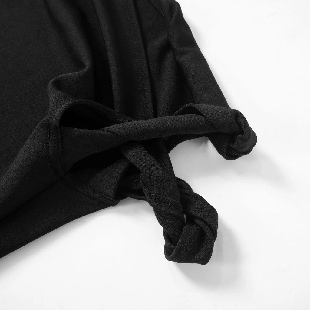 שמלת מקסי בעיצוב שרוול מגולגל - מרין