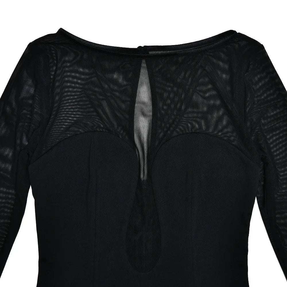 שמלת מידי בשילוב שיפון - תניר