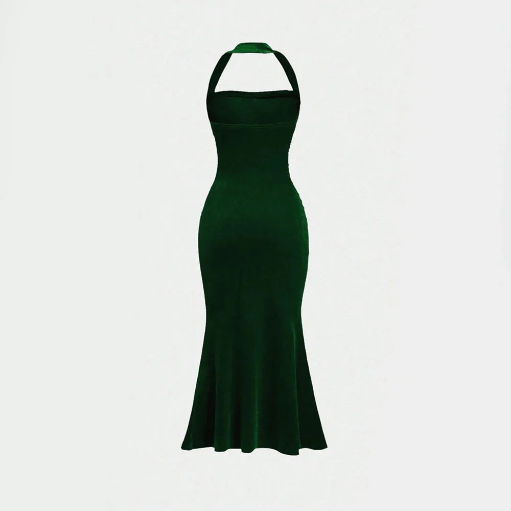 שמלת מקסי קטיפה - Laylani