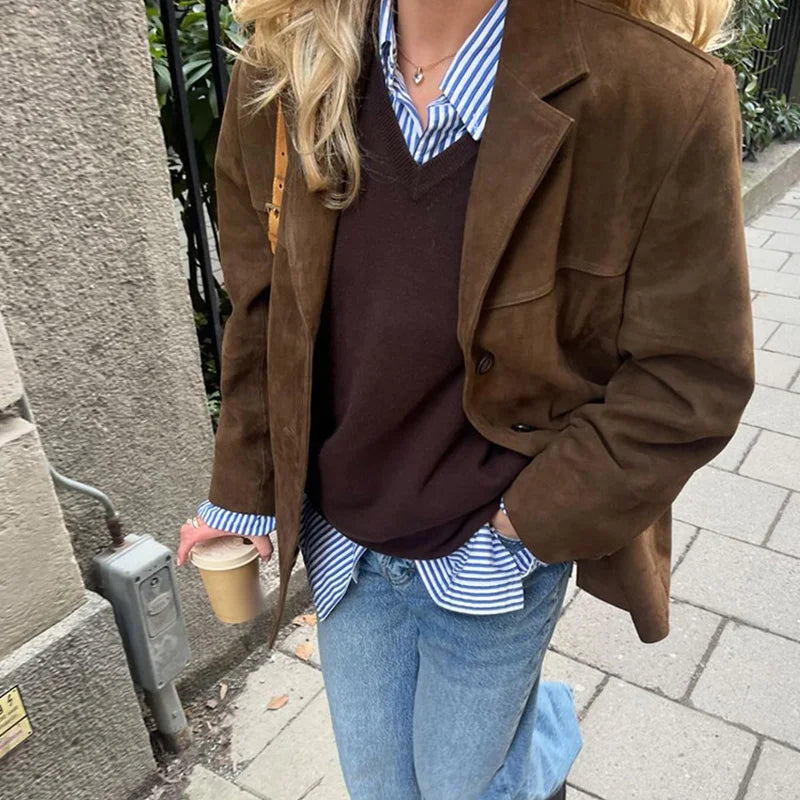 ג'קט זמש בעיטור כפתורים - ג'ייל