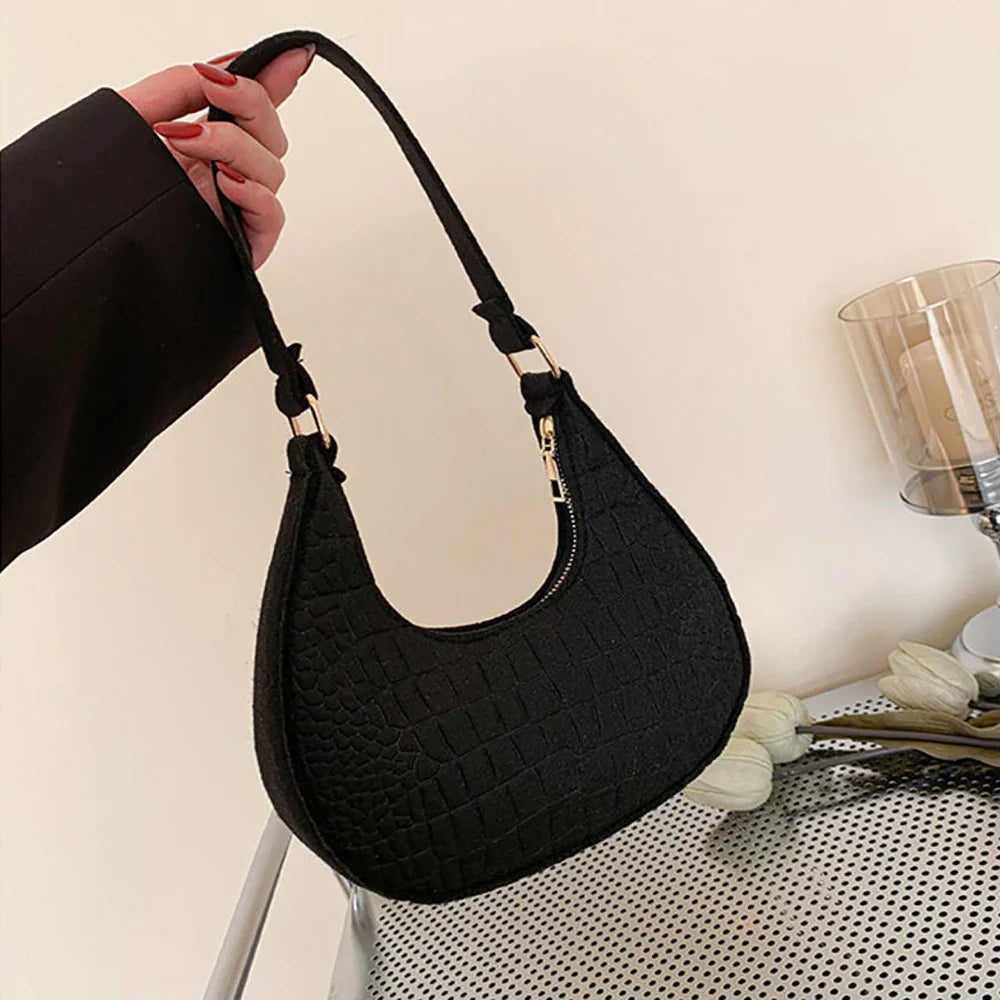 Faux leather bag with rough texture design