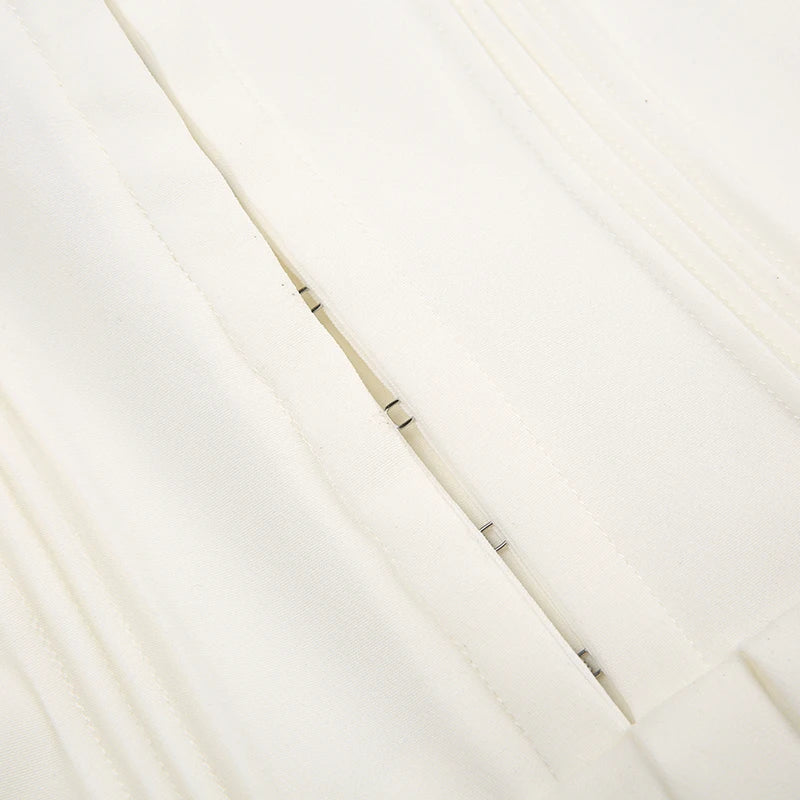 שמלת מיני סגירת סיכות קשירה בכתפיות - רונילי