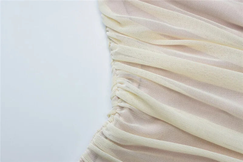 שמלת מקסי שיפון בעיצוב אסימטרי ופתח - שי לין