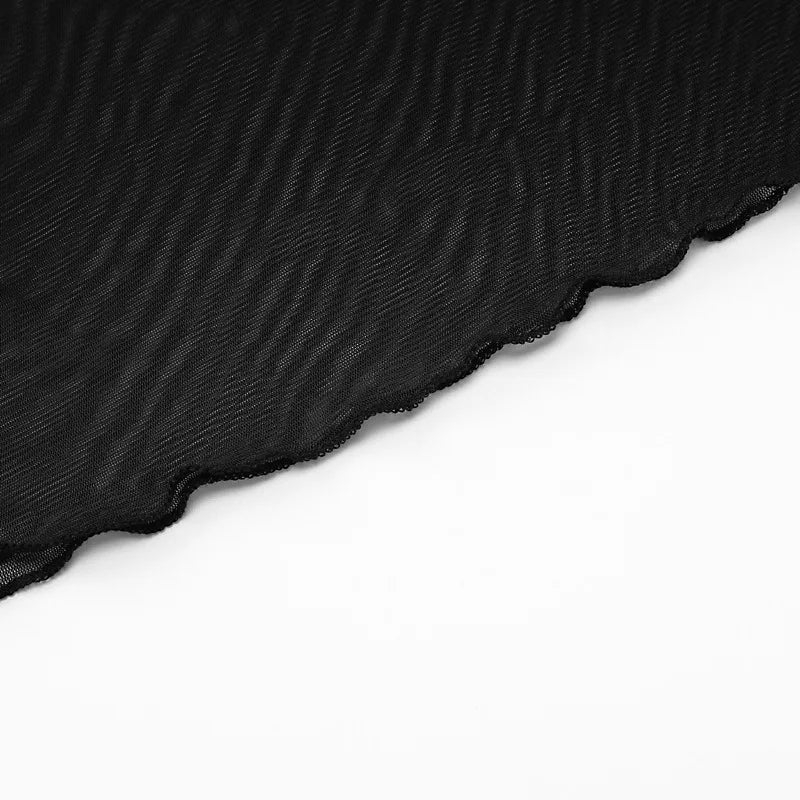 שמלת מקסי רשת בשילוב תחתית צווארון גולף - Isabella