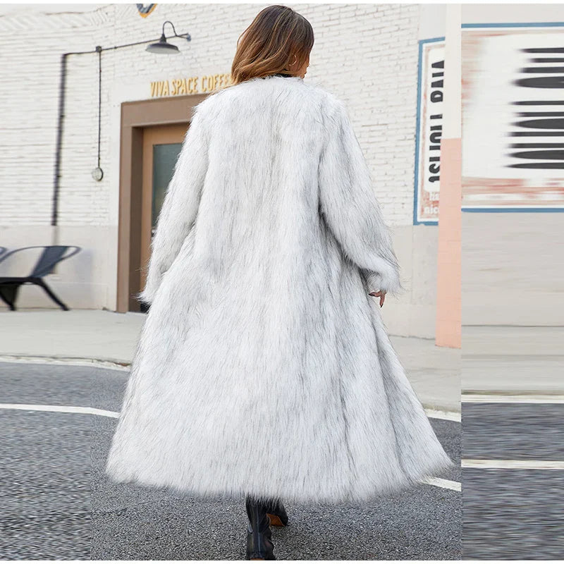 מעיל פרווה ארוך - Brinley