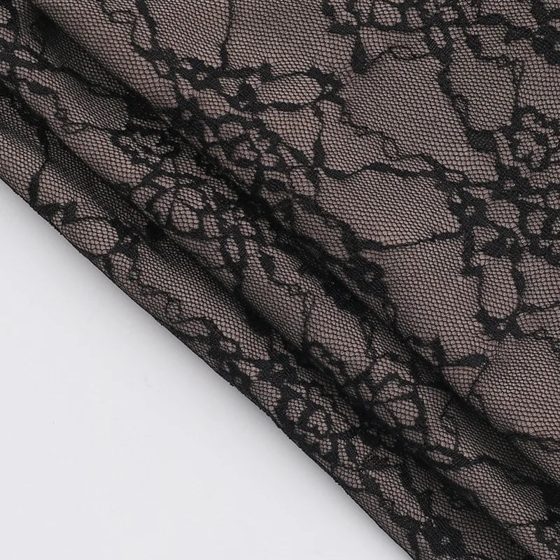 טופ מחוך תחרה בעיטור שרוולון תחרה - מילה