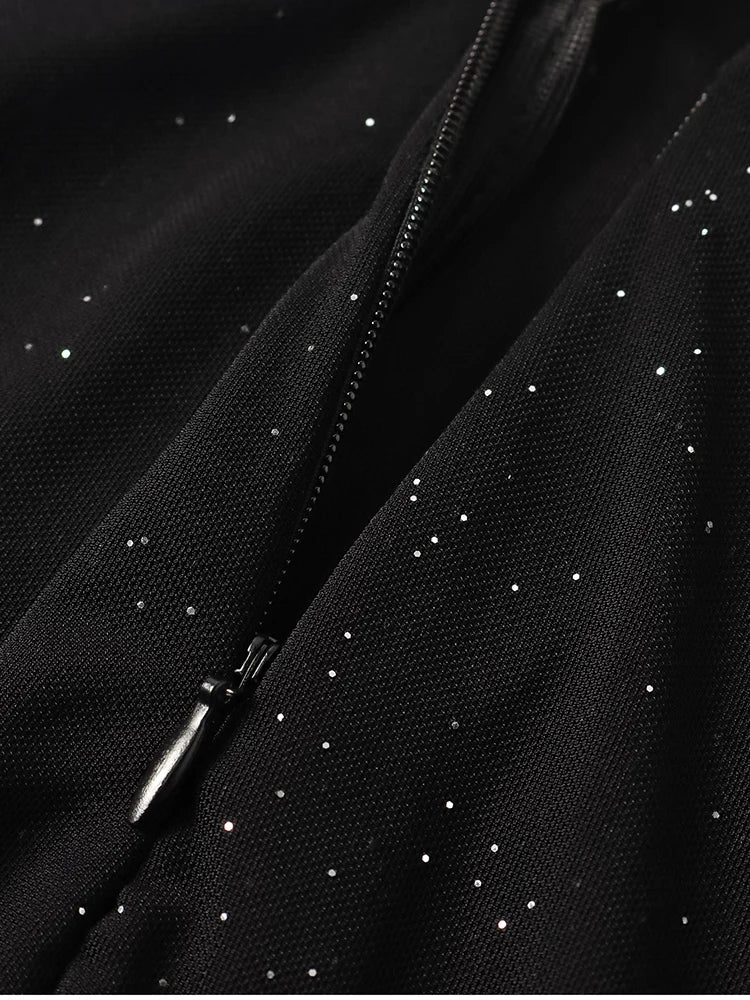 שמלת נצנצים מקסי קולר בעיצוב שיפון גב פתוח - שיראלה