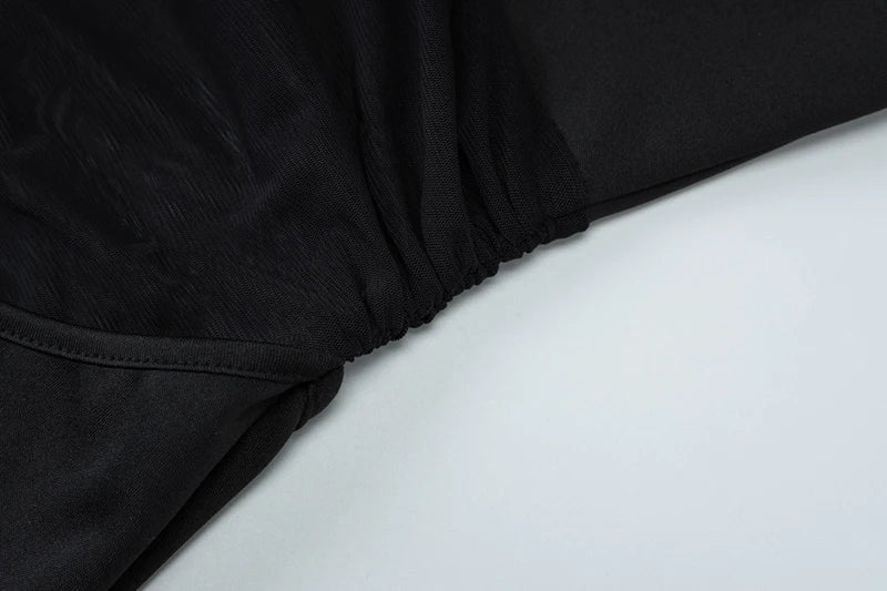 שמלת מקסי בעיצוב רשת - Emery