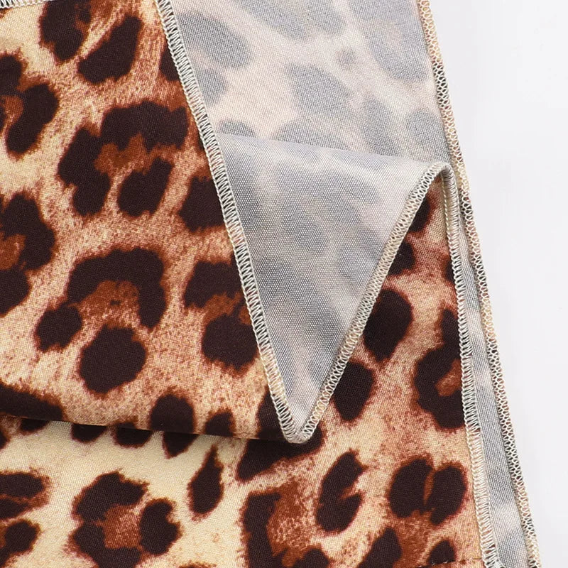 שמלת מקסי מנומרת קשירה בצוואר - RONA