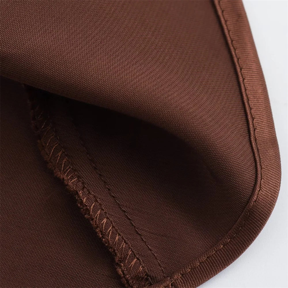 שמלת מקסי סאטן קולר גב פתוח - NURA