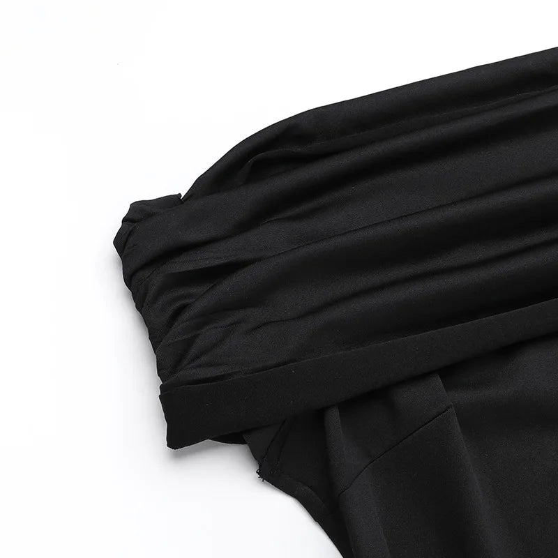 שמלת מקסי כתפיים חשופות גב פתוח - רונאלה