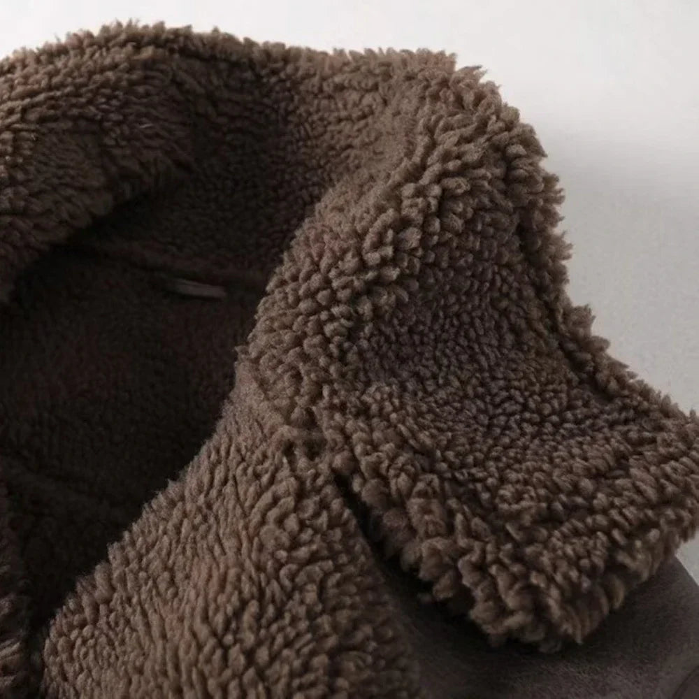 מעיל עור פרווה פנימית - אריק