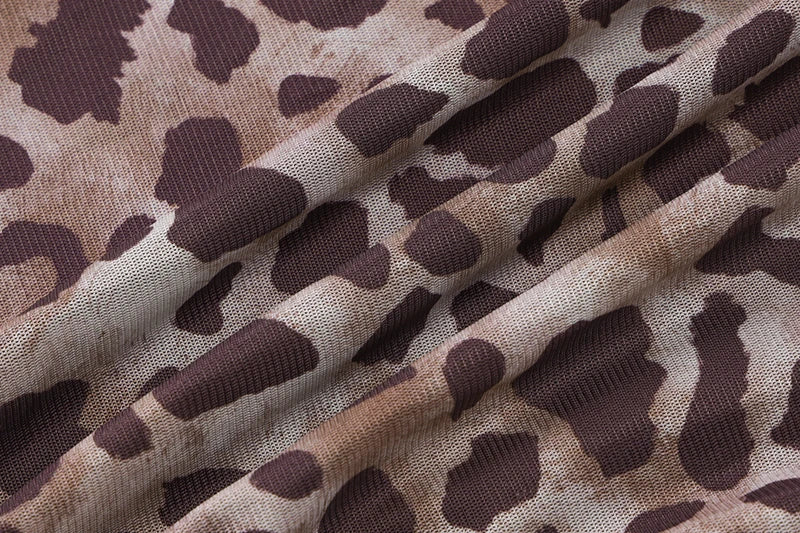 שמלת מקסי שיפון מנומרת - טנזניה