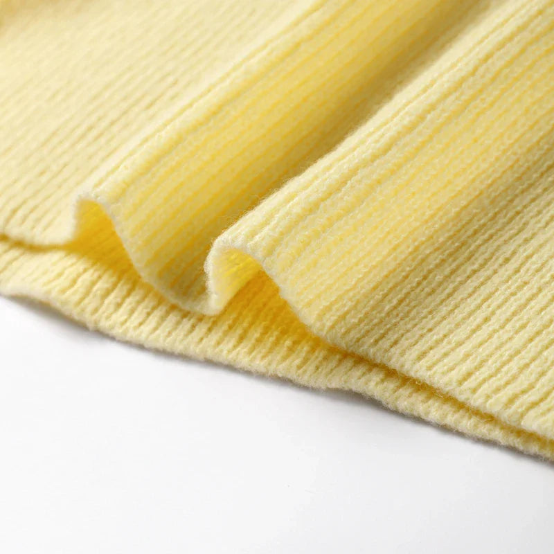 סט שני חלקים סרוג חצאית מקסי וחולצת קשירות - ימית