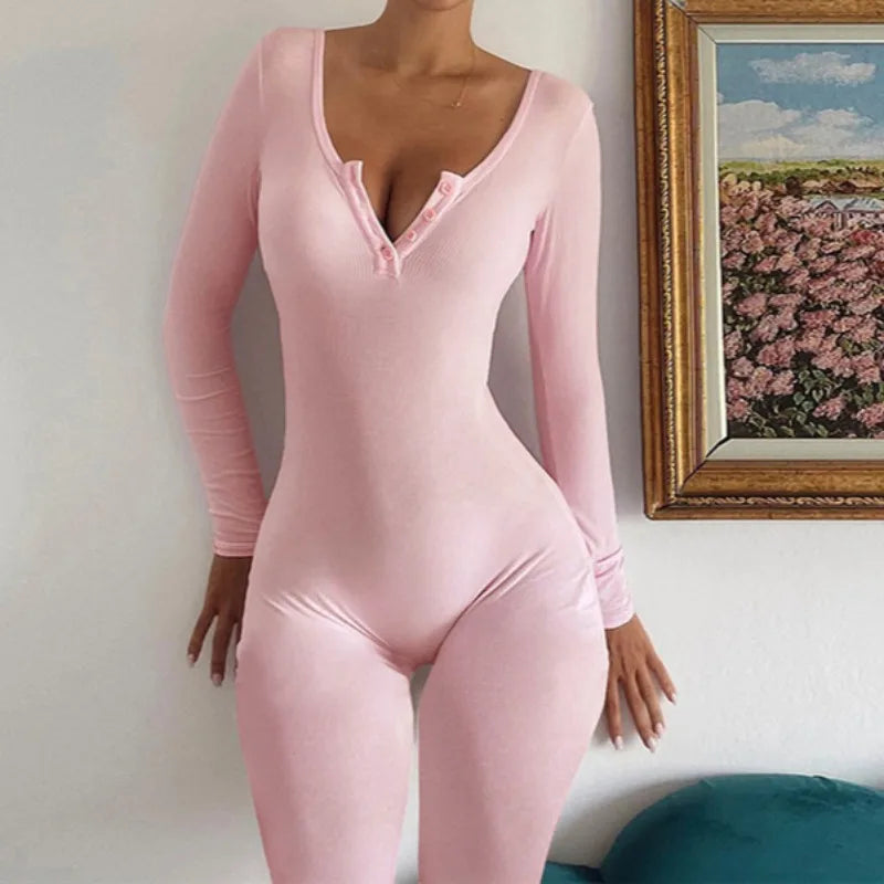 אוברול סרוג ארוך - Alanna