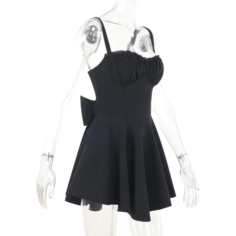 שמלת מיני בגזרת A בעיטור פפיון בגב - Ramona