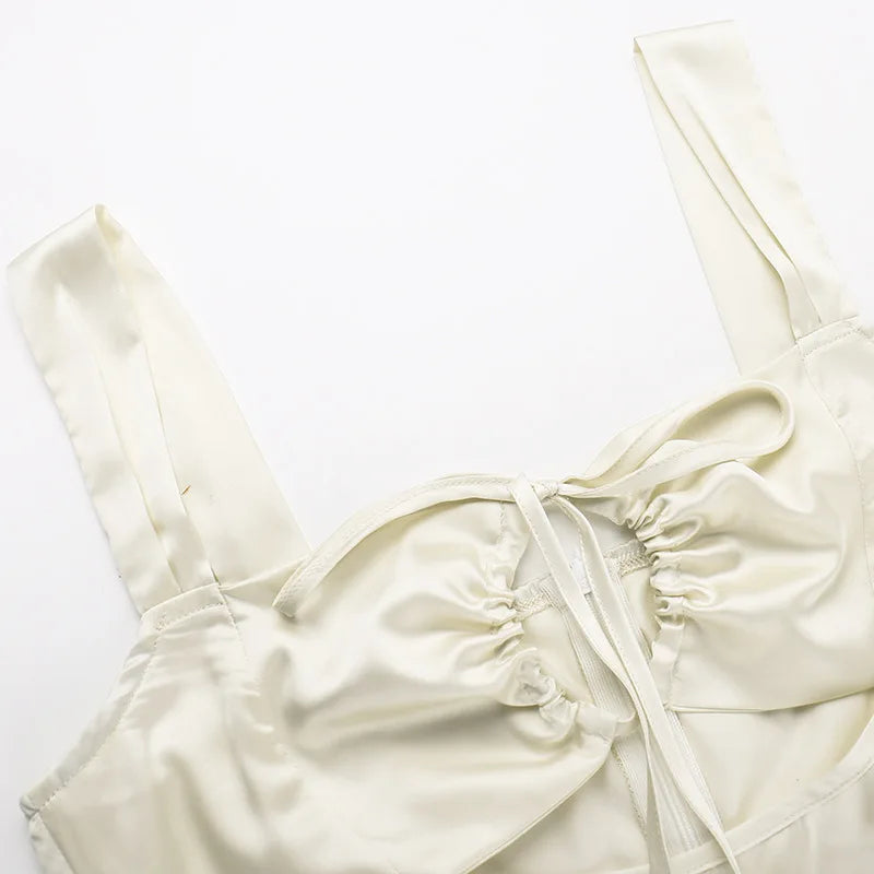 שמלת מיני קשירה גב פתוח - אלאיה