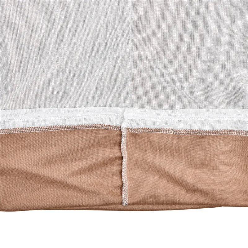 שמלת מידי כיווצים קו צוואר משופע - LOV