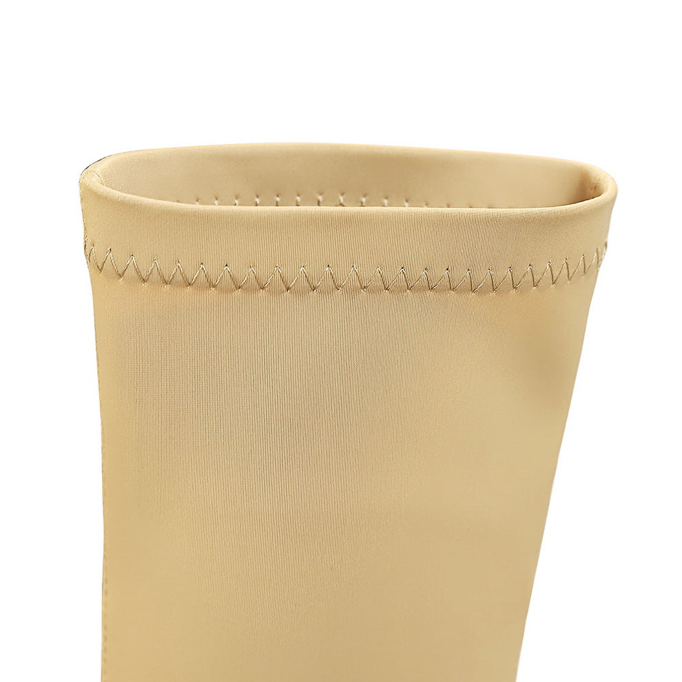 מגפי עקב שפיץ משי - קלואה