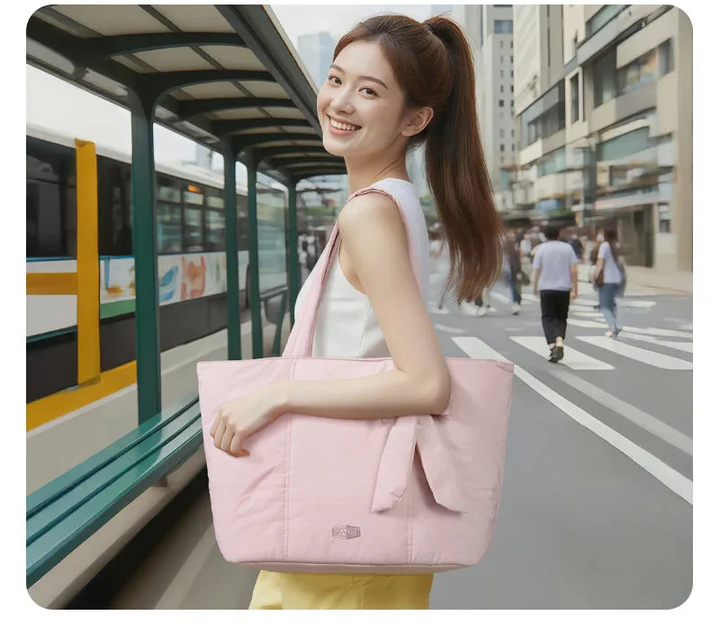 Padded bag with large storage compartment