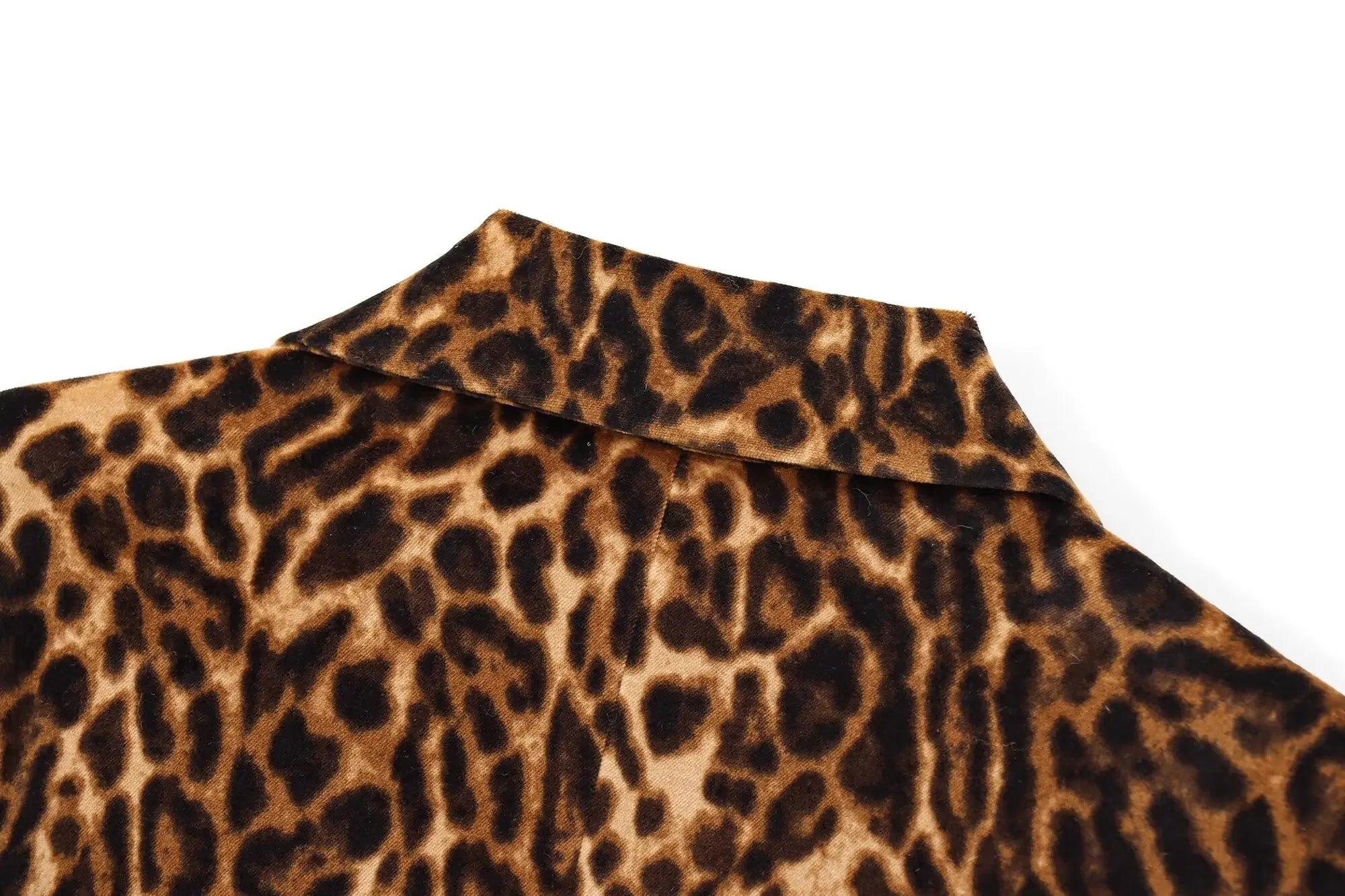 חליפת שני חלקים מחויטת מנומרת חצאית מיני ובלייזר - TAY