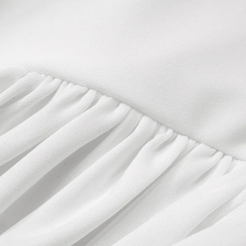 שמלת מיני קיפולים בעיצוב שסע - רונאלי