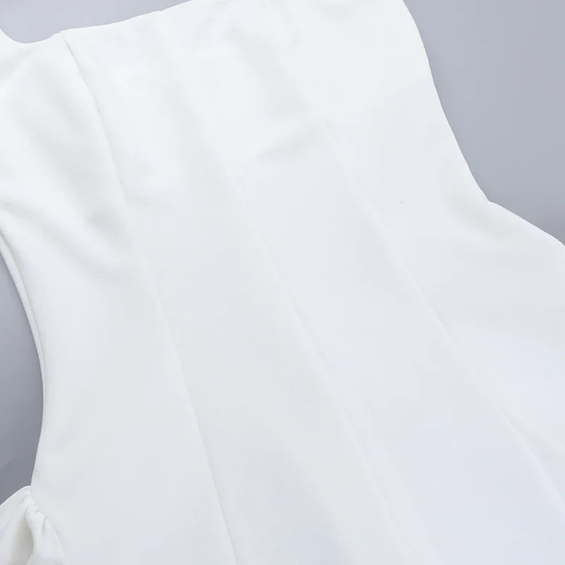 שמלת מיני גזרת A אלגנטית - נעה