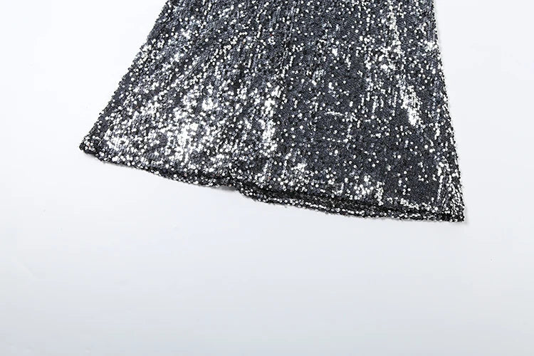 Open Back Sequin Maxi Dress - Lexi