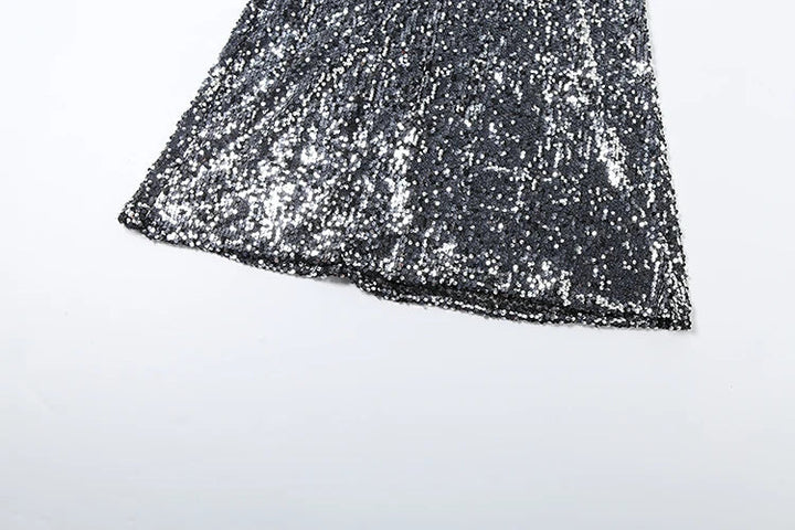 Open Back Sequin Maxi Dress - Lexi