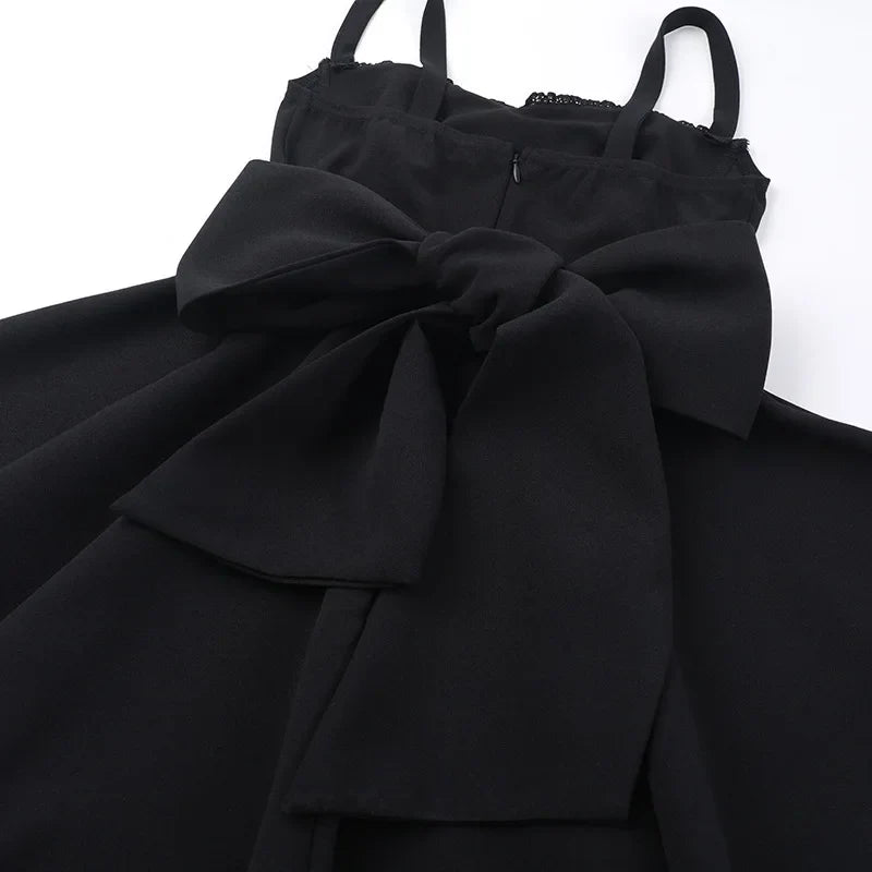 שמלת מיני בגזרת A בעיטור פפיון בגב - Ramona