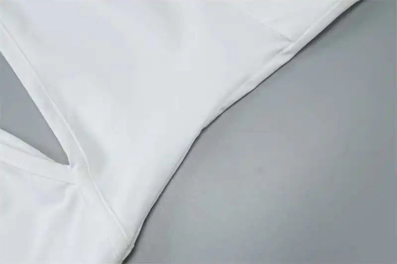 שמלת מקסי סטרפלס בסגנון חתוך בעיטור אבזם - טאי