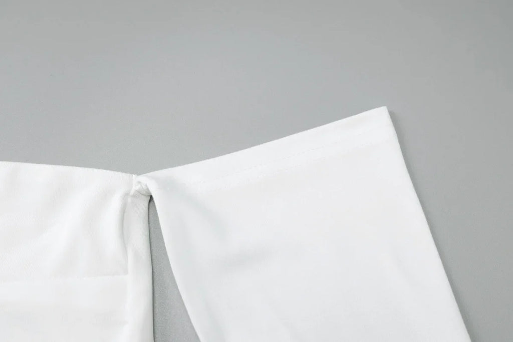 שמלת מקסי קולר בעיצוב פתחים וחישוקי זהב כתפיים חשופות - Alma