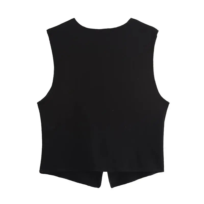 סט שני חלקים סרוג ווסט כפתורים וחצאית מקסי - פולינה