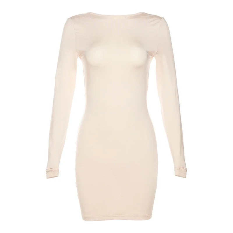 שמלת מיני צמודה גב פתוח - מליקה