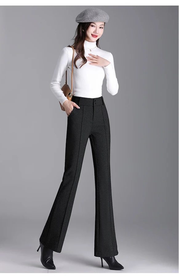 Tailored pedal-cut pants