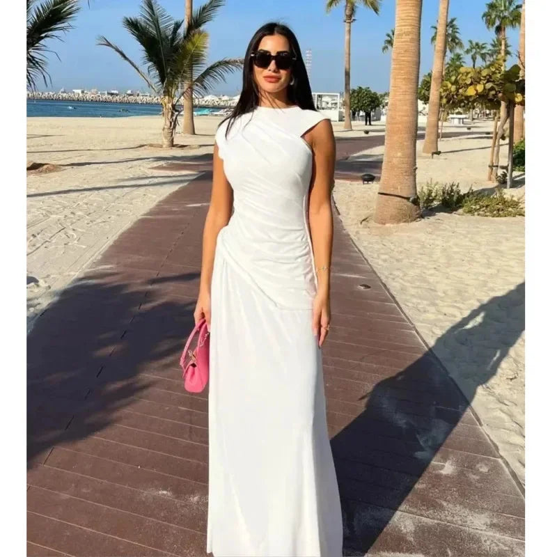 שמלת מקסי בעיצוב קיפולים - Skye