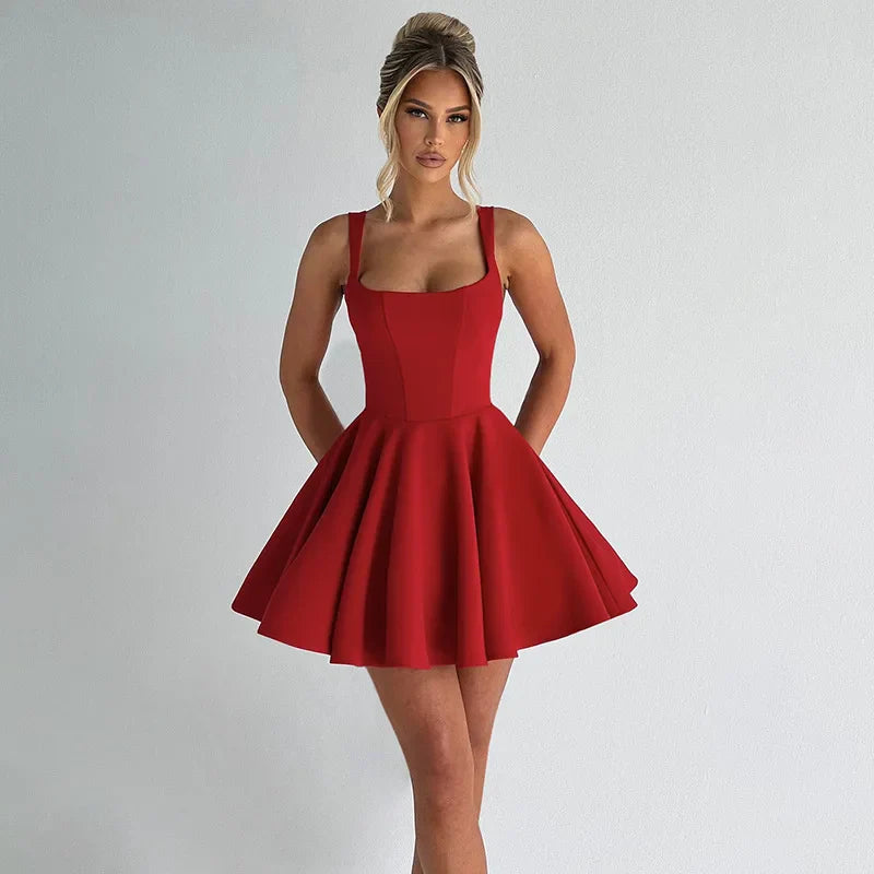 שמלת מיני בגזרת A בעיטור פפיון - אמה