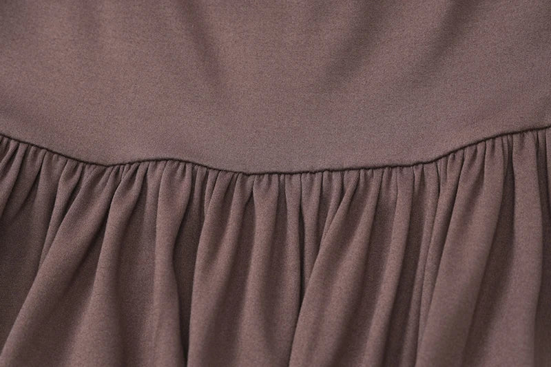 שמלת מקסי בעיצוב קיפולים וקשירה בוהו שיק - דאלילה