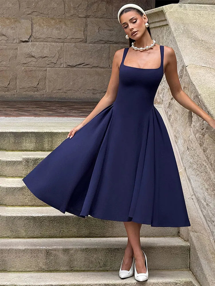 שמלת מידי אלגנטית בגזרת A - סער