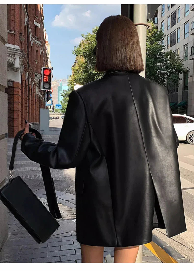 ג'קט עור מחויט - ראשל