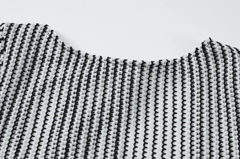 שמלת מיני פסים גב פתוח - קלרה