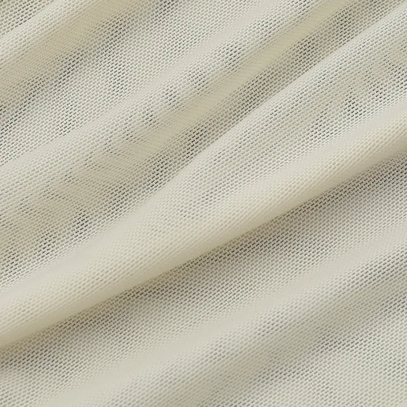 סט שני חלקים חצאית מקסי וחולצת רשת כתפיים חשופות - בלינה