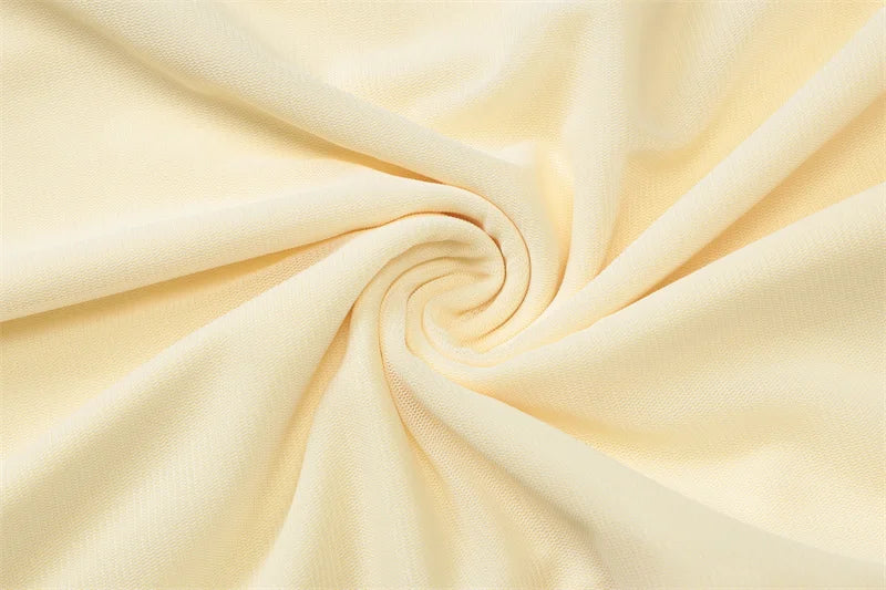 שמלת מקסי סטרפלס אלגנטית בעיצוב שסע בעיטור צעיף תואם - לוס