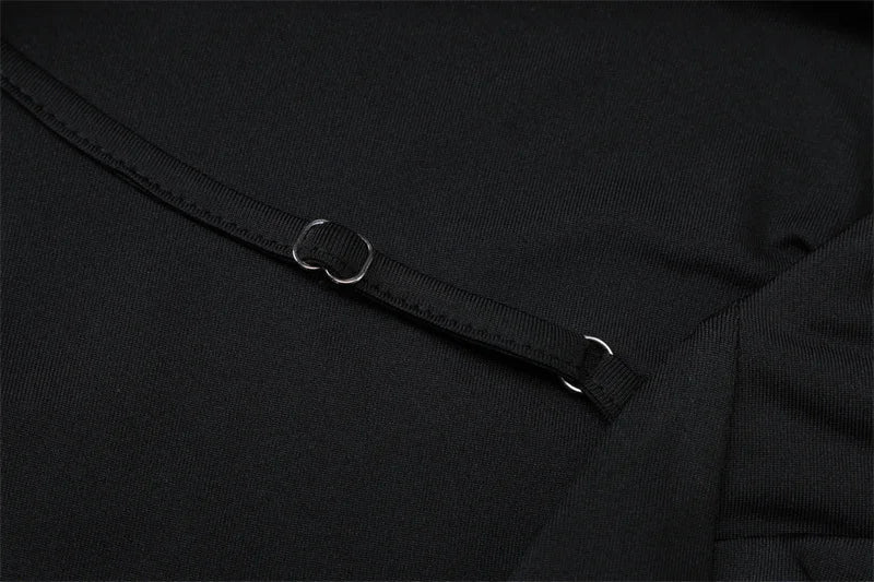 שמלת מקסי קולר גב פתוח בעיטור אבזם - שאנל