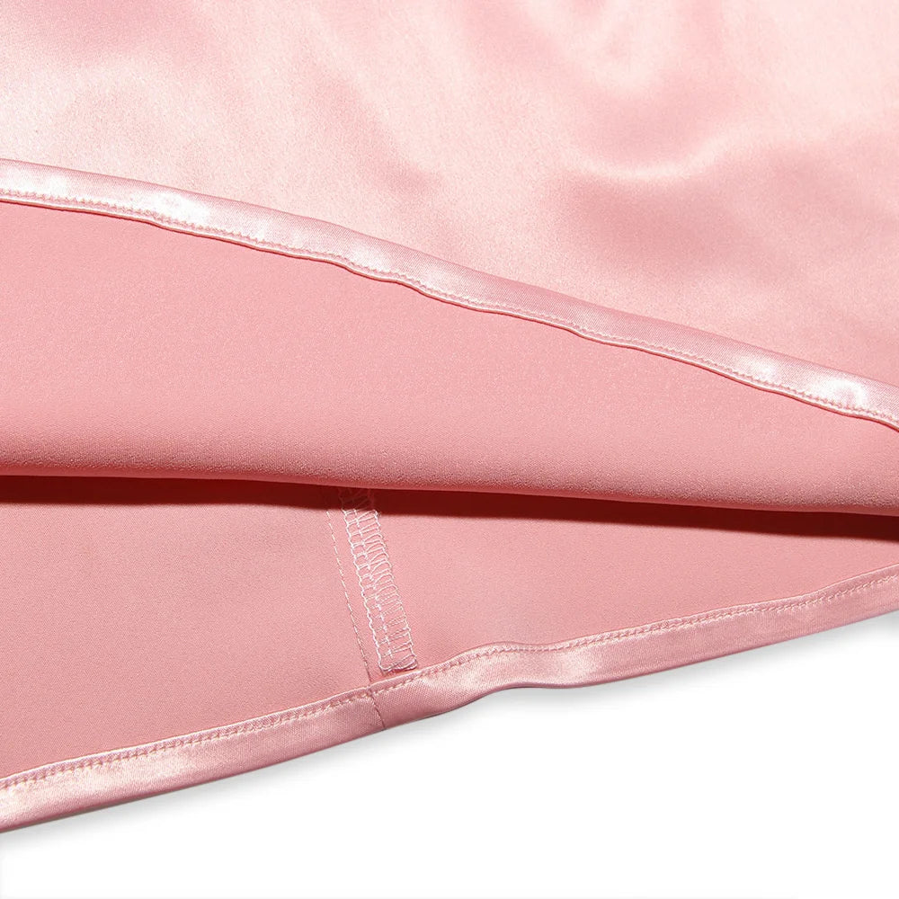 שמלת מיני סאטן גב פתוח - בייב