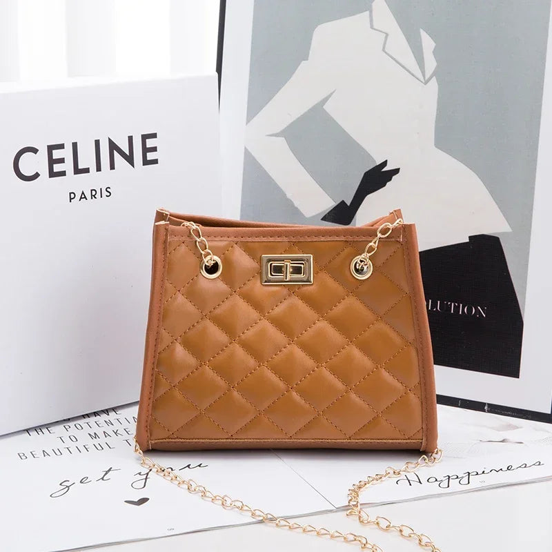 Faux leather bag with luxury design