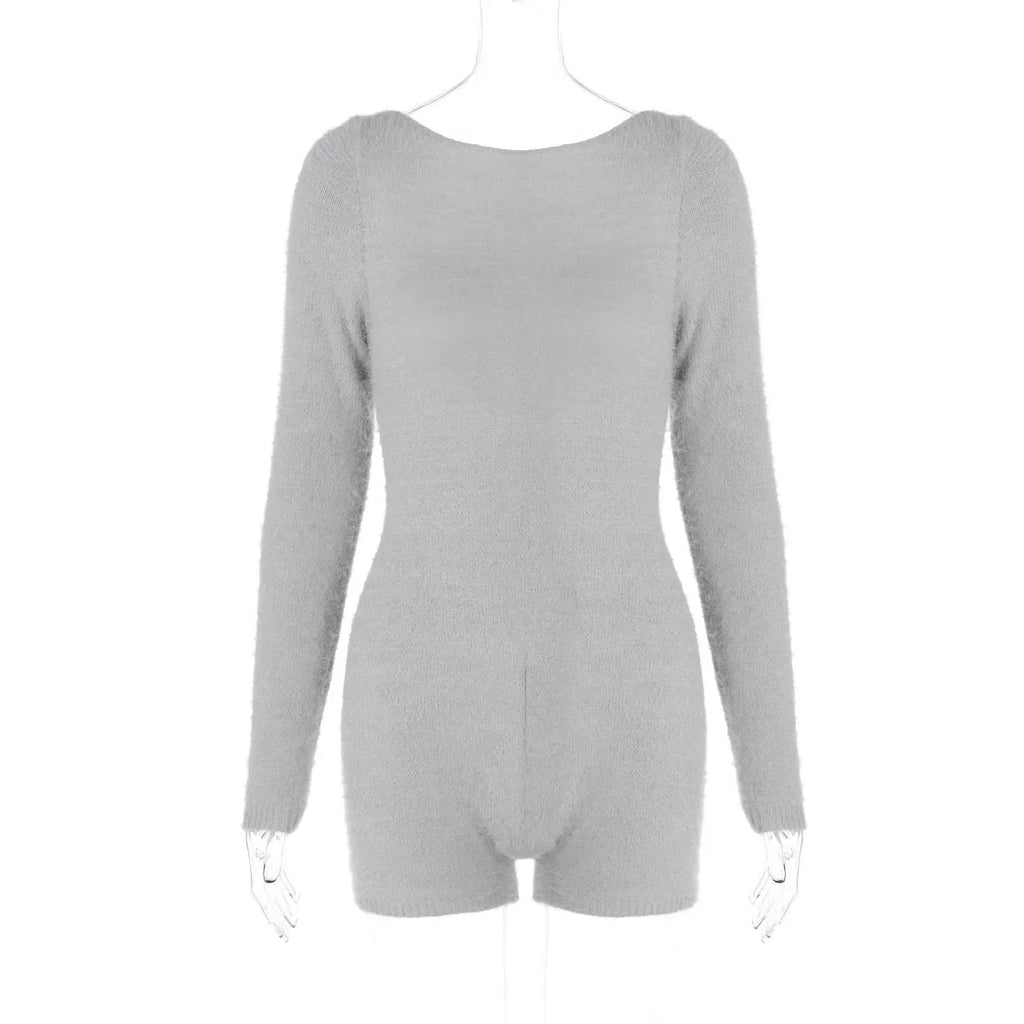 אוברול צמרי קצר כתפיים חשופות - Elaine