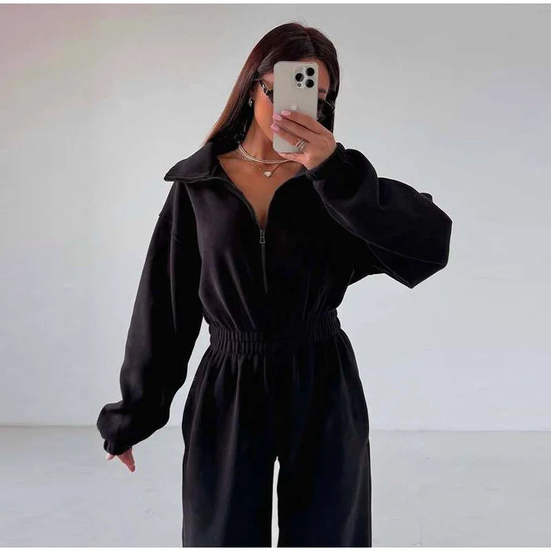 סרבל חורפי רוכסן קדמי - Frances